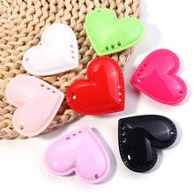 2pcs/Pack 5.5cm Big Heart Shaped Pendant, DIY Jewelry Making Accessory For Phone Chain, Keychain, Necklace - Large Heart Pendant - View 6