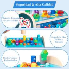 Juguetes Montessori Infantil 7 en 1 Juguete Multifuncional Didácticos Hexaédrico para Bebé Niño Niña Golpear con Martillo Juego de Pesca Educativo Estimulación Temprana Regalo Divertido para Navidad - 223219791 - Ver 5