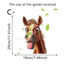 1pc Gag Giraffe Toilet Sticker, PVC Waterproof Self-Adhesive, Easy To Apply And Remove, Funny Animal Pattern, Suitable For Bathroom Toilet Lid Decor, Multipurpose Home Decor