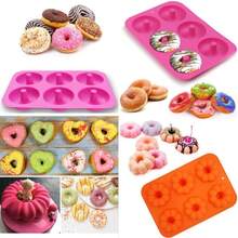 CYPNMolde para Donas 3 Piezas Bandeja Silicona Donut Moldes de Silicona para Rosquillas 6 Cavidades Calabaza de Tazas para Hornear Magdalenas Moldes Antiadherentes para Muffins de PasteleríaFashion - Verde - Ver 7