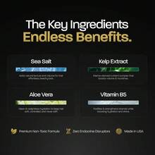 BASED Sea Salt Spray, Natural Finish Sea Salt Spray For Hair, Volumizes & Texturizes, Infused With Kelp & Vitamin B5, Light & Non-Greasy, Paraben, Sulfate, Phthalate Free, 6.8 Oz (Pack Of 1) - 正裝 - 查看 5