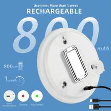 Quà tặng Ngày Valentine: Gương trang điểm có đèn LED trắng, độ phóng đại 10X, 20X, 30X, kích thước 6 inch, cầm tay nhỏ gọn, có chân đế, dùng để trang điểm, cạo râu và chăm sóc da, pin sạc 800mAh, gương trang điểm du lịch có đèn, món quà tuyệt vời nhất cho nam và nữ. - trắng - Xem 7
