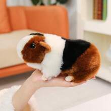 逼真的豚鼠毛绒玩具，趣味办公室和家居装饰，新年派对礼物，儿童生日游戏，收藏品，圣诞节、情人节、复活节和感恩节送给男女朋友的礼物。 - 彩色 - 查看 10