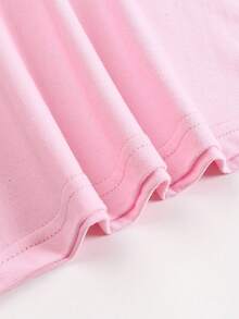 Stitch And Angel Hug One Cute Disney Fresh And Fashionable Round Neck T Shirt For Girls Made Of 100 Cotton Is An Ideal Choice For Daily Wear Vacation Leisure Outdoor Exploration School Life And Shopping Trips It Is A Must Have Item For Summer It Is Also An Excellent Gift For The Same Boy And Girl Every Child Deserves One - Pink - View 7