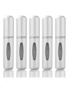 1/5ml Reusable Perfume Bottle, Valentine's Day Gift, Reusable Travel Perfume, Mini Perfume Bottle, Refillable Perfume Spray Bottle, Travel Essential, Multi-Color, Bottle, Spray Bottle, Mini Portable Empty Liquid Container, Travel Essential, Beach, Fall Decoration Travel, School Supplies Storage Box, Back-To-School Essential - Bạc - Xem 3
