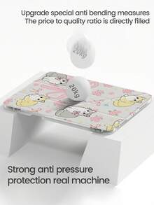 This Beautiful And Cute Cartoon Anime Pink Floral Cat Bow Double-Sided Colorful Acrylic Transparent Crystal Back Cover Is Shock-Resistant , Suitable For The 7th, 8th (10.2 Inch), And 10th Generation IPads. It Has A Built-In Pen Slot, Supports Sleep/Wake Function, And Multiple Folding Stand Modes, Making It An Ideal Holiday Gift. - Multicolor - View 5