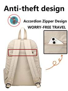 Ba lô nylon gấp gọn nhiều ngăn, đựng vừa laptop 15.6 inch, cặp sách nhẹ nhiều ngăn, balo đa năng, túi du lịch dung tích lớn, túi đi làm tiện lợi, phù hợp cho học sinh, học sinh trung học/phổ thông, y tá, giáo viên, chuyên gia kinh doanh, du lịch, đi làm, mua sắm, văn phòng, hẹn hò, leo núi, đào tạo, công việc, quà sinh nhật, quà ngày lễ. - Nhiều màu - Xem 8