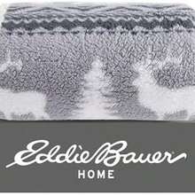 Eddie Bauer- Manta de Felpa Ultra Suave, decoracin del hogar, Ropa de Cama Reversible para Todas Las Estaciones (Woodland Fair Isle Grey, 50 x 60) - Manta+Woodland Fair Isle Gris/Blanco - Ver 7