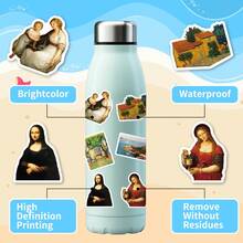 50 piezas de 1 set de pegatinas decorativas creativas, pegatinas decorativas impermeables para DIY, skate, tazas - Multicolor - Ver 9