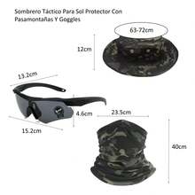 TendenciaSombrero De Sol Con Protección Para Casco Visera TácticaCalidad premium - Gris Oscuro - Ver 3
