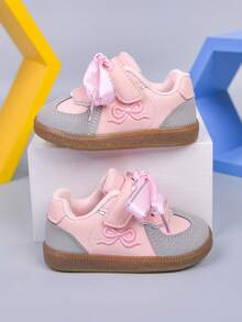 Zapatillas deportivas de estilo ballet para niñas pequeñas, Colección Primavera/Otoño 2026 - Rosa - Ver 3