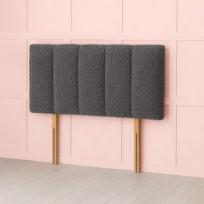 2ft6 Small Single Teddy Fabric Headboard Panel 26inch