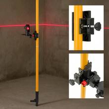 13.5ft/4.2m Professional Laser Level Pole Adjustable Telescoping Pole Multi- Functional Fine- Tuning Bracket With 1/ 4" And 5/ 8" Thread Adapters, Includes Carrying Bag - 4.2M - View 8