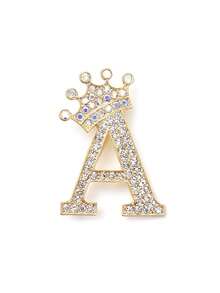 European And American Minimalist Fashion 26-Letter Brooch - A Stylish Accessory For Women's Suits And Collars - Perfect As A Wedding Gift, For Parties, And For Everyday Wear By Men, Women, And Couples!