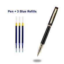 A High-End Black Metal Ballpoint Pen/Elegant Executive Pen For Both Men And Women/Smooth Ink/Business Gift And Corporate Promotion/Daily Office Use/Student Calligraphy Pen/Replaceable Pen Refill