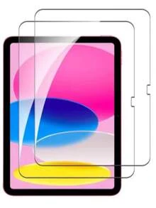 2pcs IPad Tempered Glass Screen Protector - High Definition, High Transparency, Anti-Scratch, Anti-Drop, Full Screen Coverage, Strong Anti-Fingerprint, Sensitive Touch, Compatible With IPad (Air 4, 5, 6)/(7, 8, 9, 10th Gen)/IPad 11 1A16(2025) - Clear - View 23