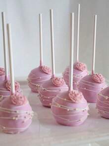 100pcs White Paper Lollipop Sticks, Baking DIY Handmade Starry Cake Decor Paper Sticks, Suitable For Kitchen, Salad, Candy Decoration, Also Applicable For Birthday Party, Valentine's Day, Graduation, Wedding And Other Occasions - Multicolor - View 4