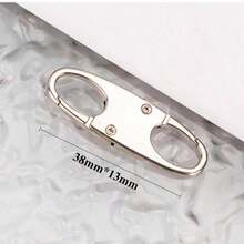 1pcs S-Shaped Spring Buckle Quick Hanging Key, Luggage Chain, Metal Alloy Mountaineering Buckle, Mini Figure-Eight Buckle Adjustment Buckle - Multicolor - View 4
