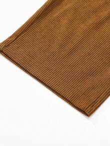 Men's Corduroy Lightweight Casual Trousers For Spring And Summer, Comfortable To Wear, With Drawstring And Pockets, Machine Washable. - Rỉ Nâu - Xem 5