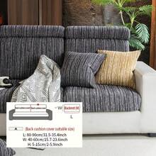 1pc Bohemian Sofa Slipcover, Wrinkle-Resistant, Pilling-Resistant, Machine Washable, Anti-Scratch, Anti-Slip, Reusable, Suitable For All Seasons, Pet-Friendly, For Bedroom & Living Room - Dark Grey - View 11