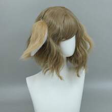 Cute Rabbit Ears Headband Long Furry Dog Ears Animal Cosplay Headband (D Tan) - Time - View 5