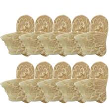 透明网眼蕾丝踝袜，女士款，防滑隐形内衬，花卉图案，弹性舒适，时尚透气短袜 - 彩色 - 查看 14