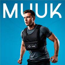 MUUK FITNESS Chaleco de Peso Ajustable para Entrenamiento 10 kg 20 kg 5 kg | Chaleco con Peso para Fitness, Cross Training y Fuerza | Resistente, Cómodo y Ajustable para Rutinas en Casa o Gimnasio - Negro 5kg - Ver 11