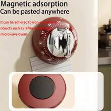 60-Minute Magnetic Mechanical Kitchen Timer, Precise Countdown, Battery-Free, Attachable To Fridge/Desk, Suitable For Brewing Coffee, Learning And Skincare