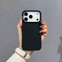 纯色液态硅胶三层全包覆式软胶手机壳，兼容 17、17 Air、17 Pro、17 Pro Max，具有防震保护和超细纤维内衬，也兼容 13、11、16 Pro Max、15、14 Plus、12 Mini、XS Max、7、8 Plus。春季礼物之选。 - 黑色 - 查看 4