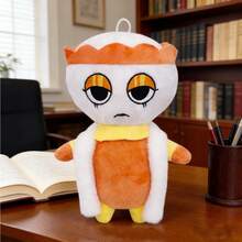 Dandy's World Artistic Plush Doll Set, Premium Suede Material With Abstract Design, Cute Aesthetic Room Decor, Perfect Holiday Gift For Teens & Adults - Orange - Visa 4