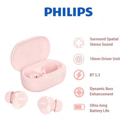  Philips (PHILIPS) TAT1209 Auriculares inalámbricos Bluetooth con forma de frijol