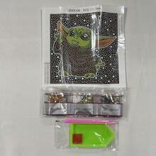 Star Wars 15*15厘米星球大战大师级5D钻石画，卡通水晶圆钻DIY钻石刺绣，挂饰（不含画框），适合作为情人节礼物、生日礼物、新年礼物