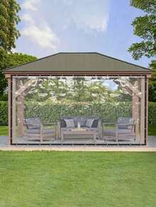 Transparent Waterproof Tarpaulin - Heavy-Duty Clear Pe Tarp With Grommets & Reinforced Edges; Rainproof Cloth,A Must-Have For A Photography Studio,Uv-, Tear-, Snow- & Dust-Resistant Clear Tarp Cover For Garden - Multicolor - View 9