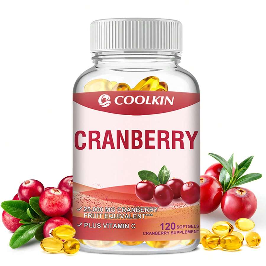 XEMENRY Cranberry - Kidney Cleansing, UTI Support And Cleanse, Promote Bladder And Urinary Tract Health - With Vitamin C - 120pcs - 120 Capsules(120粒) - 查看 1