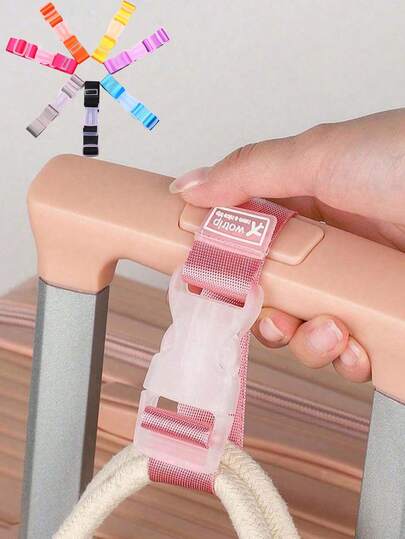 Correa de equipaje portátil, cinturón de equipaje colorido, correa de de equipaje ajustable con hebilla de liberación rápida, adecuada para hombres y mujeres, artículos esenciales para viajes, artículos esenciales para cruceros, artículos esenciales para dormitorios, cinturón de equipaje ajustable con hebilla de liberación rápida, correa de gancho anti-pérdida para equipaje, adecuada para viajes, vuelos, negocios, hogar, campamento, al aire libre, playa, vacaciones de verano, regreso a la escuela