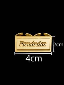 [ Jewelry Set Series ] Personalized Customized Embossed Nameplate, Personalized Customized Jewelry, Exclusive Customized Name, Stainless Steel Customized Jewelry Set (Necklace+Earrings+Ring+Bracelet), Exquisite Gift Box, Valentine's Day Gift, Birthday Luxury Gift - STYLE1 - View 4