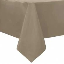 Sancua 1OO% Waterproof Rectangle PVC Tablecloth - 52 X 70 Inch - Oil Proof Spill Proof Vinyl Table Cloth, Wipe Clean Table Cover For Dining Tables, Buffet Parties And Camping, Khaki - Khaki52inchx70inchRectangular - View 1