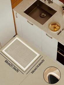 【热销！】1 件装柔软橡胶亚麻厨房地垫，3.5 毫米厚厨房地毯，现代简约风格厨房吸水地垫，大尺寸地毯，包边防止脱皮，吸水易清洁，亚麻表面，泡沫中间层，橡胶底部，适用于厨房地毯、厨房装饰、婚礼装饰、家居装饰、浴室地垫、玄关地垫、洗衣房地垫、走廊地毯、客厅地垫等。 - 彩色 - 查看 18