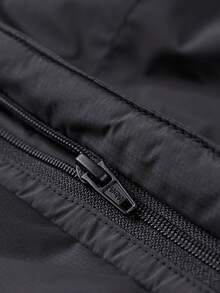 CAMEL CROWN 男士防水加厚冬季羽绒服，保暖连帽短款羽绒服 - 幻影黑 - 查看 3