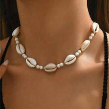 1pc European & American Style Seashell Braided Beach Style Seashell Series Necklace, Bracelet & Jewelry Accessory - Purple Starfish - View 15