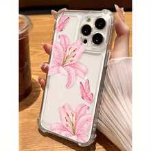 Floral Lily Anti-Drop Space Phone 17 /17 Pro Max 16 Pro/16 Plus/16/16 Pro/15 Pro/15 Pro/15 Plus/15/14/14 Plus/14 Pro/14 Pro/13/13 Pro/13 Pro/12/12 Pro/12 Pro/11/11 Pro/11 Pro Soft Silicone Vibe, Hardcore Drop Defense. - 1 cái - Xem 3