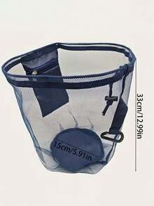 Bolsa de red con cordón multifuncional para deportes, bolsa de red de baloncesto portátil, bolsa de almacenamiento de balones, bolsa de malla con bolsillo con cremallera, adecuada para hombres y mujeres, para almacenamiento de equipos de baloncesto, fútbol, fútbol, voleibol y rugby - Multicolor - Ver 11