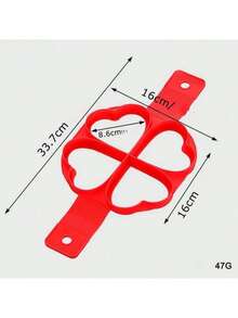 1pc Creative Silicone DIY Egg Cooker, 4-Cavity Multi-Function Pancake Mold, Egg Cooking & Baking Mold - Multicolor - View 12