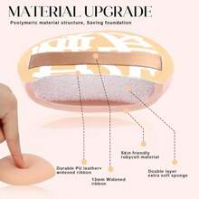 4 Pcs Korean Makeup Sponge Puff For Foundation Concealer And Powder Teardrop Setting Powder Puff Makeup Cushion Puff Foundation Sponge Blender Sponge For Liquid Cream And Powder Large Size - B - 鏽棕色 - 查看 3