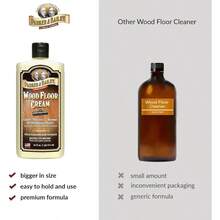 Parker & Bailey Wood Floor Cream For Hardwood, Laminate & Faux Floors, Shine Restorer & Cleaner For Home, Cuts Grease, 16 Oz - 16 Ounce (Pack of 1) - 查看 7