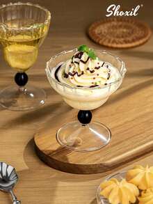 shoxil 1pc Dessert Plate, Stainless Steel Ice Cream Cup, Serving Tray Vegetable Bowl Tall Cup, Afternoon Tea Pudding Dessert Cup Cute Plates - Dessert Cup - View 9