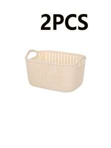 2 PIEZAS/3 PIEZAS/Estilo Ins Cesta de almacenamiento a prueba de viento 3 Piezas Organizador multifuncional resistente a la humedad para categorizar cosméticos, bocadillos y artículos varios Caja de almacenamiento estilo nórdico adecuada para dormitorio y sala de estar Cesta organizadora esencial para el hogar Compatible con 11 fiestas importantes Opción de regalo perfecta