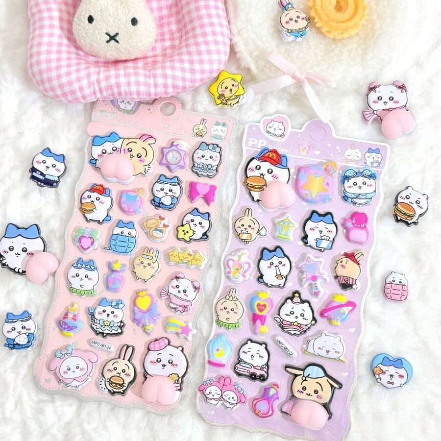 Cartoon Cute Fun Stickers, High-Quality Bubble Stickers, Phone Cases, 3D Stickers, Fashionable School Rewards, Student Stickers And Exquisite Gifts - Multicolor - View 1