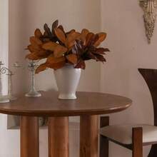 Artificial Fall Magnolia Leaves Stems 8 PCS, Fall Decorations For Indoor Outdoor Halloween Than1ks 1giving Farmhouse Arrangement Decorations For Front Door Wedding Centerpieces In Autumn - 25q-gz-ssyly(8件) - 查看 7
