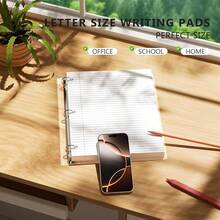 3-Pack White Loose Leaf Paper 390 Sheets Filler Paper 8 * 10.5 College Ruled 3-Hole Punched For 3-Ring Binders Notebook Lined 8\ X 10.5\ - White3Pack - View 8